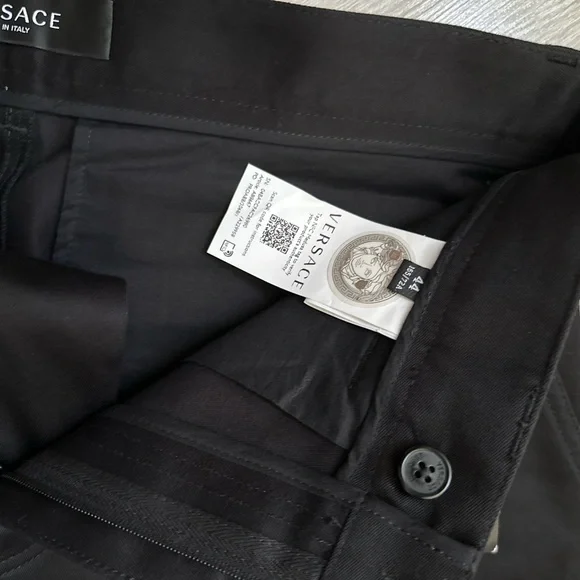 Versace Pants Mens Cotton 44 Capri inseam 19.2 inch Waist Size 11.8 inch - Picture 7 of 13